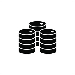 Barrel oil icon. Simple illustration of barrel oil icon for web on white background
