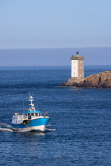 Le Conquet with Phare de Kermorvan, Brittany, France