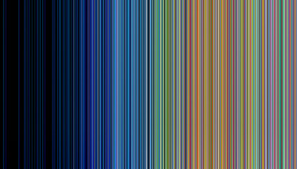 Color lines Background, consisting of numerous fine lines of color. Blue to orange. Background made from thousands of fine colored stripes or streaks. 