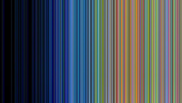 Color lines Background, consisting of numerous fine lines of color. Blue to orange. Background made from thousands of fine colored stripes or streaks. 