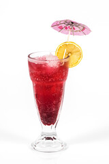 Fresh juice on isolated background