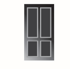 door house architecture icon secret door window eps 10