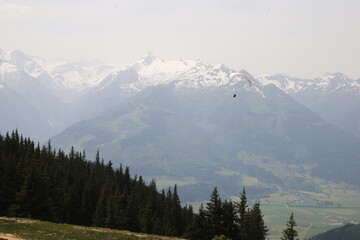 The view from Schmittenhohe mountain, Austria