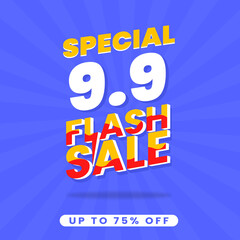 Flash Sale 9.9 Promotion Banner Template