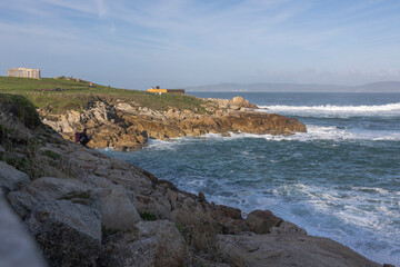Beautiful park for walking by the ocean