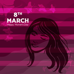 Women's Day cover Design, Greeting Flyer, Banner
