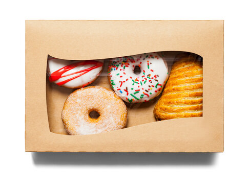 Box Of Doughnuts Top View