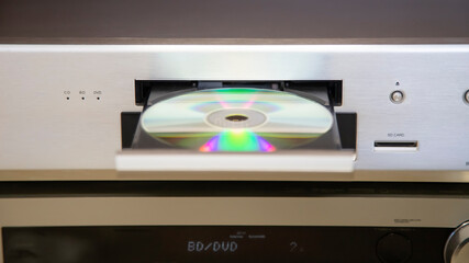 CD DVD player with one CD to play, SD card slot option, HDMI, BD, THX playback technology