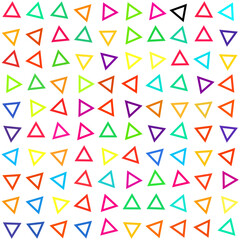 Seamless pattern vector with colorful triangles.