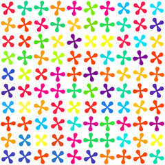 Seamless pattern vector with colorful propellers.