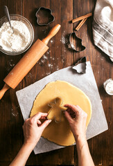 chef preparing dough - 490116382