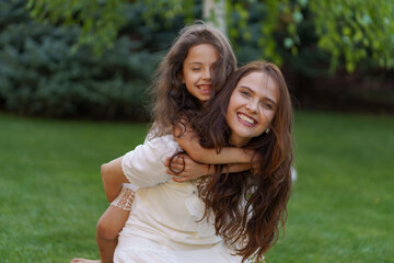 These moments make me happy. Unconditional love. Mother daughter time in the home yard.