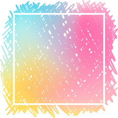 Doodle element holographic background. Colorful ink scribble. Bright colors element .