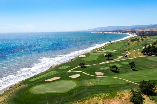 Santa Barbara California Golf Course Coastline