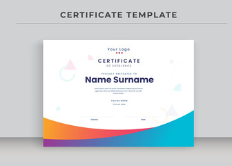 Certificate of Appreciation template, Certificate of achievement, awards diploma