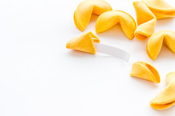 Many Chinese New Year fortune cookies. Good luck concept