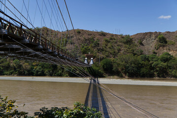 Puente de Occidente near Santa Fe of Antioquia, Colombia