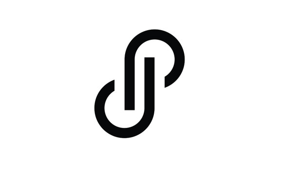 P, J, J P, J P Letter Creative Minimal Abstract Unique logo