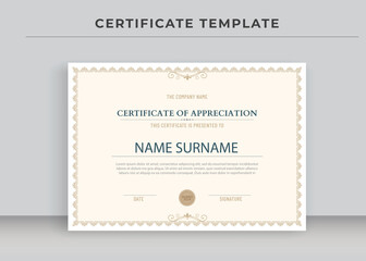 Certificate of Appreciation template, Certificate of achievement, awards diploma
