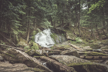 waterfall in yosemite