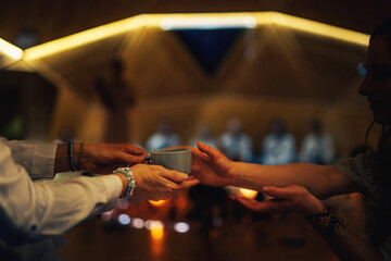 Cacao ceremony, heart opening medicine.
