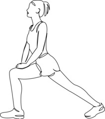 girl running doing fitness