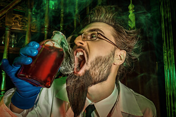 mad doctor drinks elixir