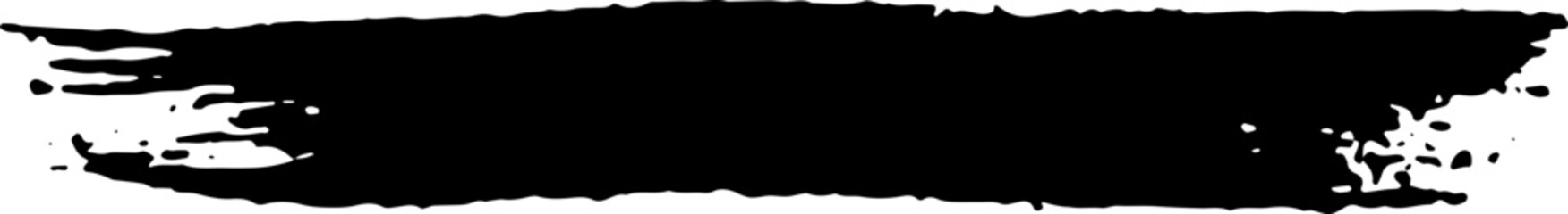 Grunge brush. Ink stroke. Acrylic paint line. Abstract freehand stroke.