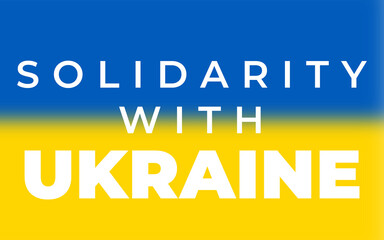 Solidarity With Ukraine.
Background with Painted Fist Flag. Patriotic and togetherness concept. Standing with Ukraine backdrop. Russia Ukraine War.