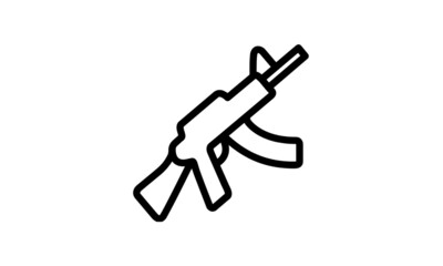Fototapeta premium army outline icon style