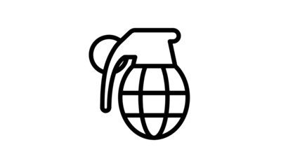 army outline icon style