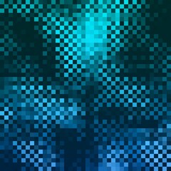 Abstract blue transparent mosaic style background. Vector illustration.
