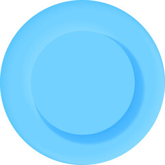 Neumorphism style element. Modern website or mobile app design. Neumorphic UI UX blue design.