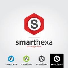 Minimal letter s logo template - vector