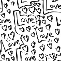 seamless pattern with letters