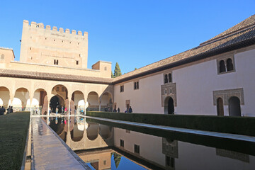 Fototapeta premium Palace of the Alhambra in Granada, Spain 