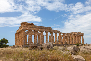 Fototapeta na wymiar Ruinen von Selinunt, Sizilien