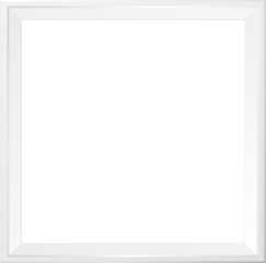 Photoframe mockup. Realistic empty white framing. Photo gallery design. - 490136116