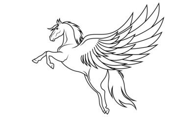 illustration of pegasus