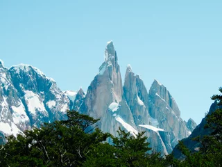 Fotobehang Cerro Torre Prachtig uitzicht op de berg Cerro Torre in El Chalten, Argentinië