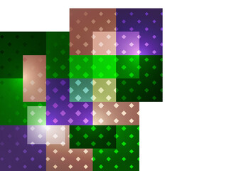 Abstract geometric background. Modern overlapping squares. Fancy color shapes for your message. Business or technical presentation. Vector