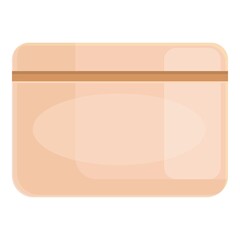 Face cream jar icon cartoon vector. Woman treatment. Skincare beauty