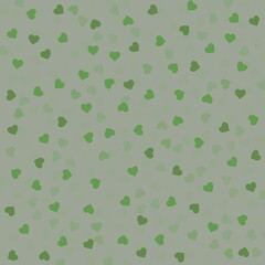 Gray olive green background with hearts. Space for graphic design, creative ideas and text. Festive background with a pattern of hearts.