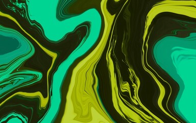 Green yellow black background with blur and gradient. Space for graphic design and creative ideas. Colorful blurred texture. Modern design for abstract background.