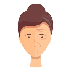 Anti aging cream icon cartoon vector. Cosmetic care. Skincare treatment