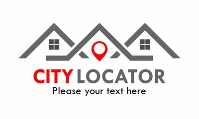 City locator logo template illustration