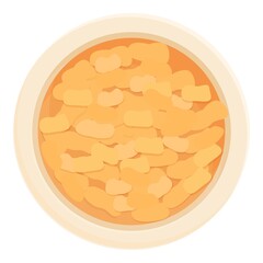 Cereal icon cartoon vector. Breakfast bowl. Milk corn