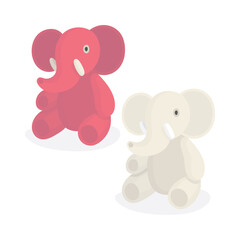 Elephant. Abstract elephant illustration in cartoon style. Part of set.