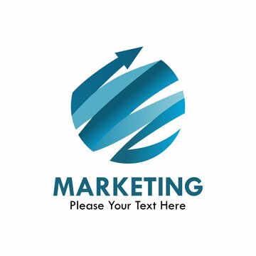Marketing design logo template illustration
