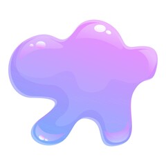 Paint splash icon cartoon vector. Slime drip. Liquid sticky
